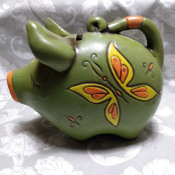 Green Piggy Bank - Picture 2 of 9
